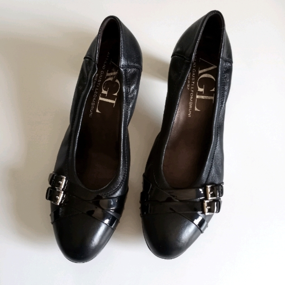 AGL ATTILIO GIUSTI LEOMBRUNI BLACK PUMPS